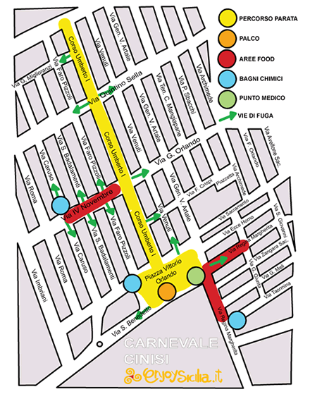 mappa carnevale cinisi 2025