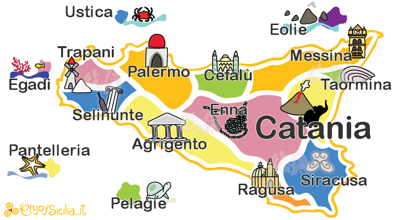 Catania area and Etna area