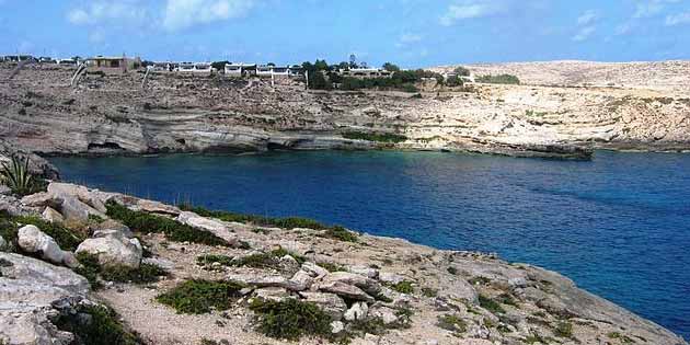 Cala Creta a Lampedusa