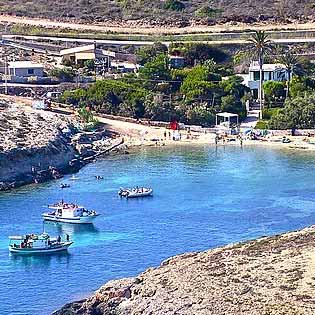 Cala Francese in Lampedusa
