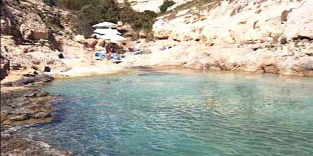 Cala Greca a Lampedusa