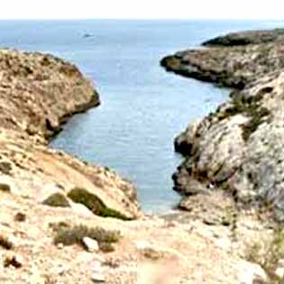 Cala Uccello a Lampedusa