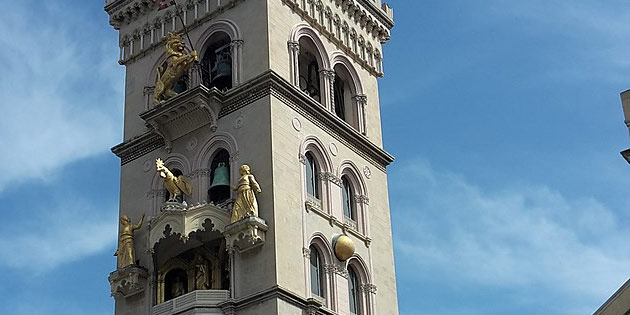 Bell Tower Of Cathedral in Messina