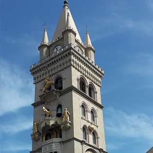 Bell Tower Of Cathedral in Messina