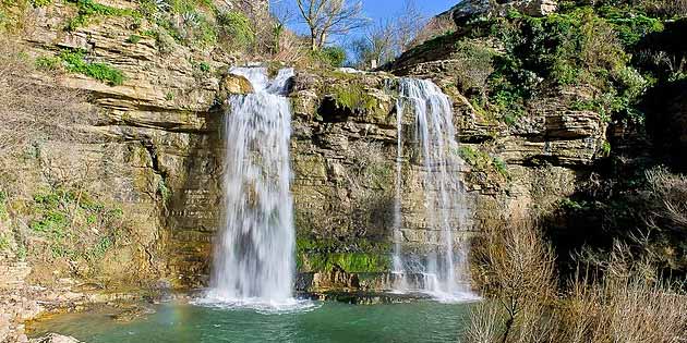 Waterfall of Due Rocche in Corleone