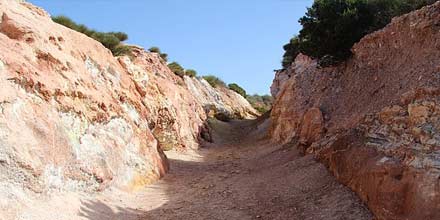 Kaolin Quarries in Lipari