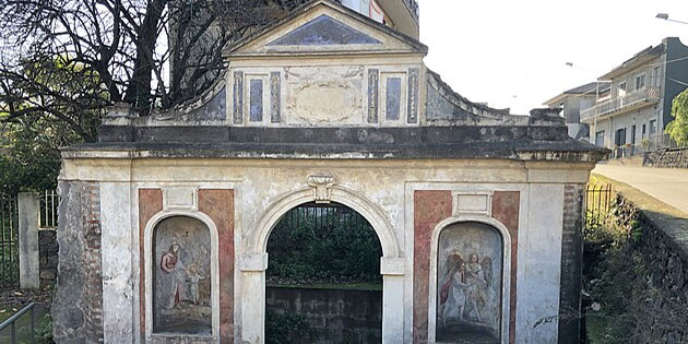 Ruins of Tenutella Church in Santa Venerina
