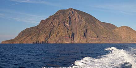 Coast of Sciarato in Filicudi