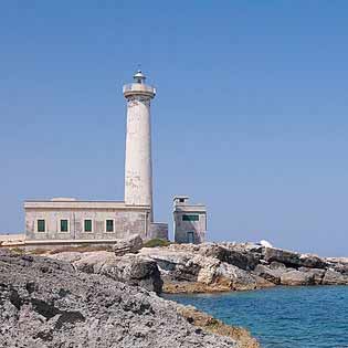 Capo Santa Croce lighthouse in Augusta