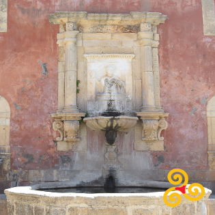 Fountain of the Ninfa Zizza in Militello Val di Catania