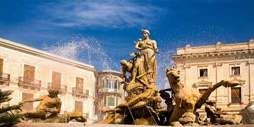 Fountain of Diana in Syracuse