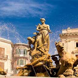 Fountain of Diana in Syracuse