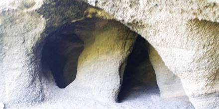 Saracen Caves in Salina