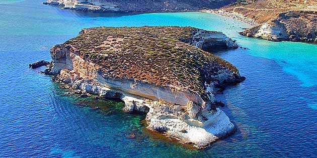 Conigli Island in Lampedusa