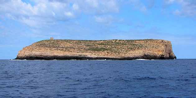 Lampione Island in Lampedusa