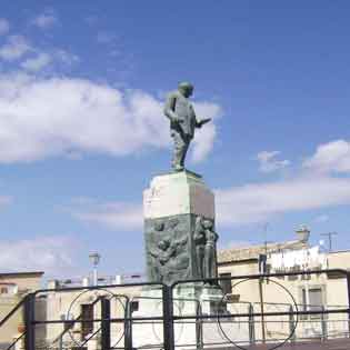 Monument to Luigi Capuana in Mineo