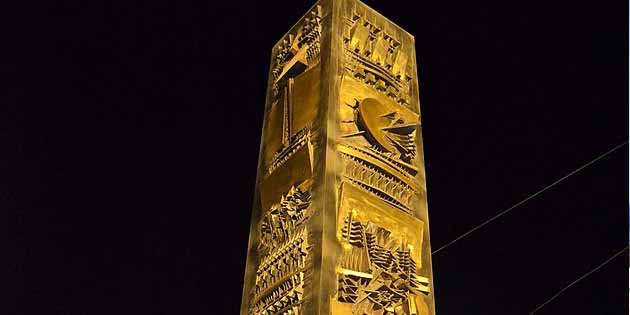 Pomodoro Obelisk in Lampedusa