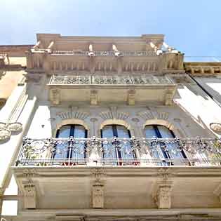 Polizzi Palace in Caltagirone