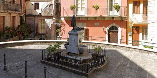 Buemi square in Novara di Sicilia