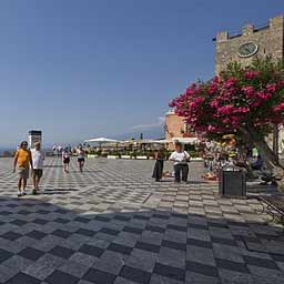 Piazza IX Aprile of Taormina