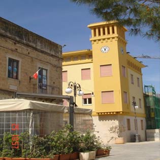 Vittorio Emanuele square in Paceco