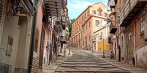 Staircase of Via Roma in Termini Imerese
