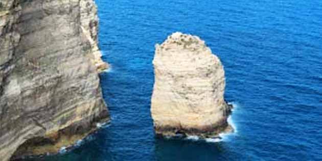 Rock of Sacramento in Lampedusa