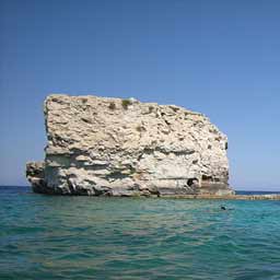 Scoglio Due Fratelli a Siracusa