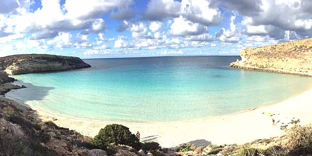 Rabbit Beach in Lampedusa