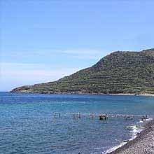 Beach of the Port in Filicudi