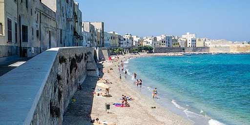 Spiaggia Mura di Tramontana a Trapani