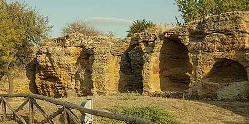 Byzantine tombs in the Valley of the Temples