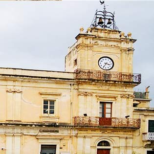 Clock tower in Avola
