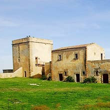 Tower of the Tonnara dell'Ursa in Cinisi
