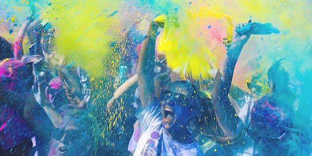 Color Party in Castronovo di Sicilia