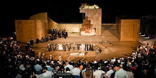 Classical performances at the Greek theater of Syracuse
