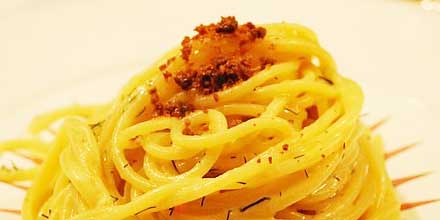 Spaghetti with bottarga 