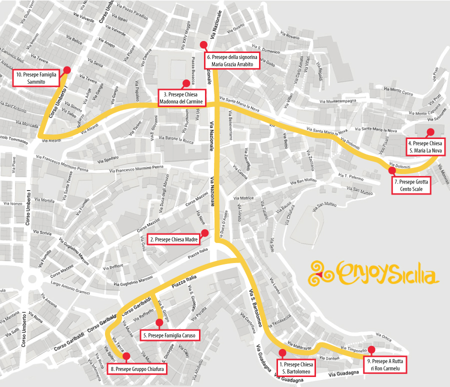 scicli nativity scene path